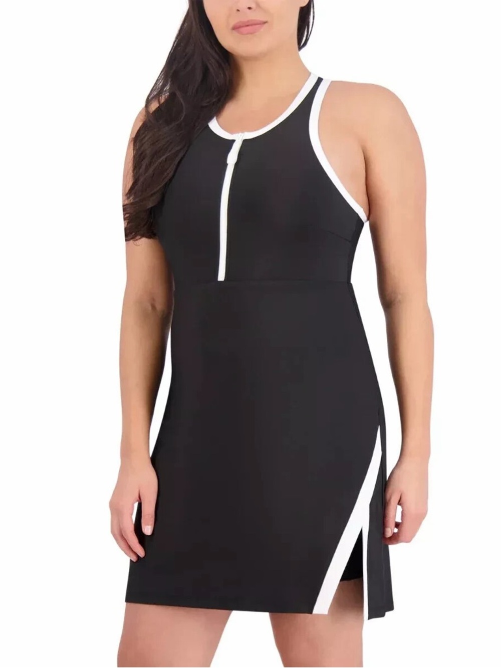 SAGE Collective Women's Active Dress with Shorts | Black | Medium